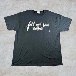 Vintage Fall Out Boy Shirt Mens XL Black Y2K 07 Local Crew Rare Emo Honda Civic